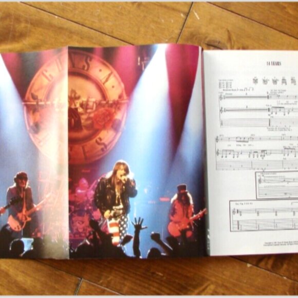 Guns N' Roses Use Your Illusion II Guitar Vocal Music Book Color Fold Out Poster - Picture 7 of 9